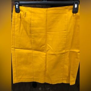 Attyre, pencil skirt mustard color